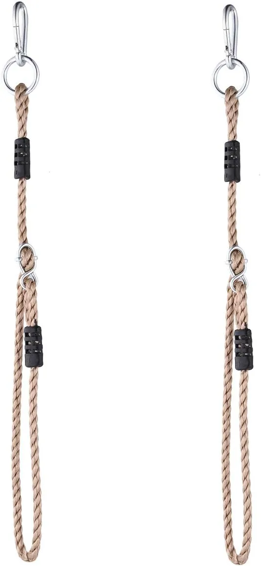 2PC Heavy Duty Length Adjustable Nylon Rope, 39'' Swing Extension Straps, Hanging Extender Tree Straps (400 Lbs Limited/Each) for Outdoor Swings Hammock Playground Swing Set Accessories