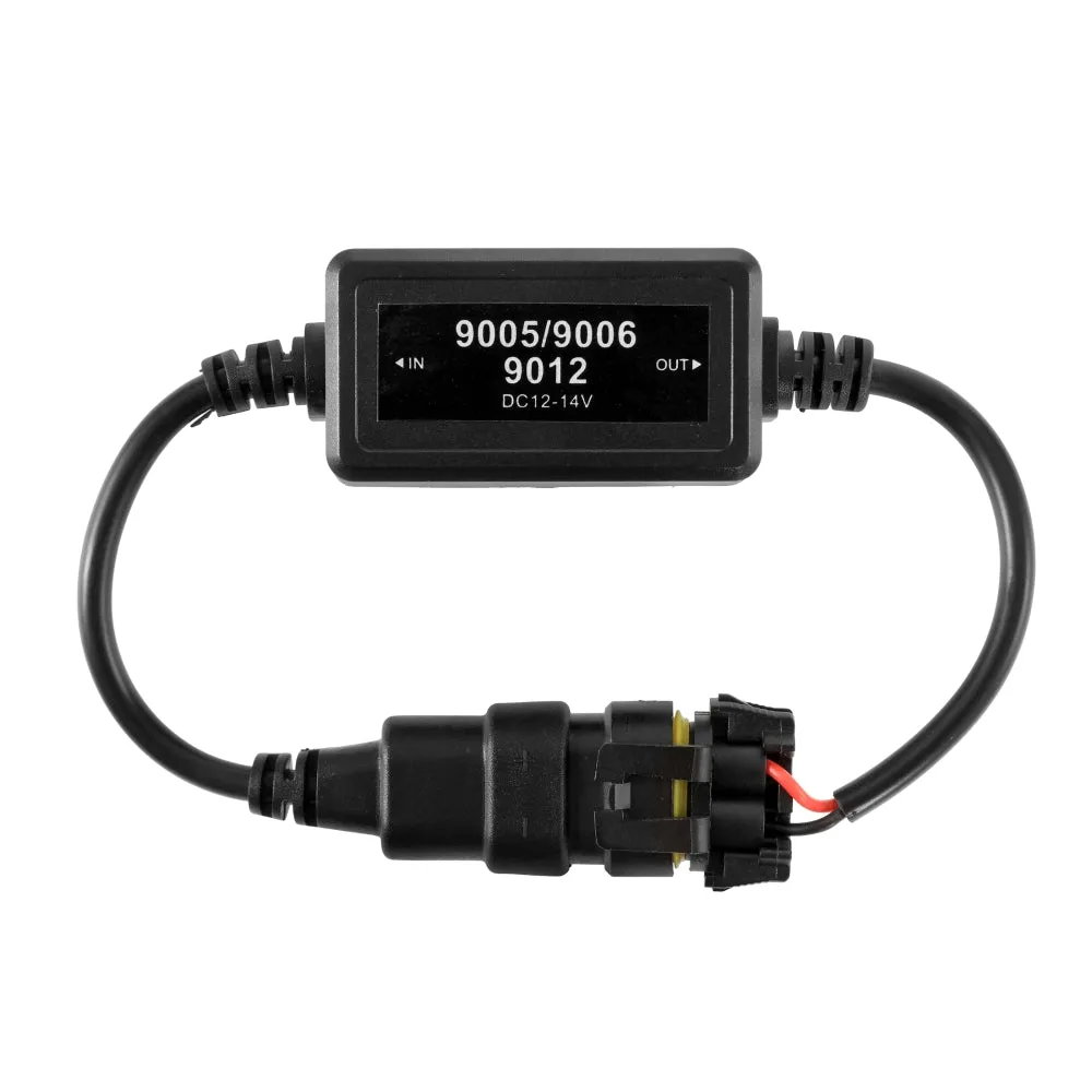 9006/HB4 C10-Model Enhanced LED Headlight Bulbs Canbus Decoder Anti-flicker Hyper Flash No Warning Harness Resistor Conversion Kit 2pcs/set