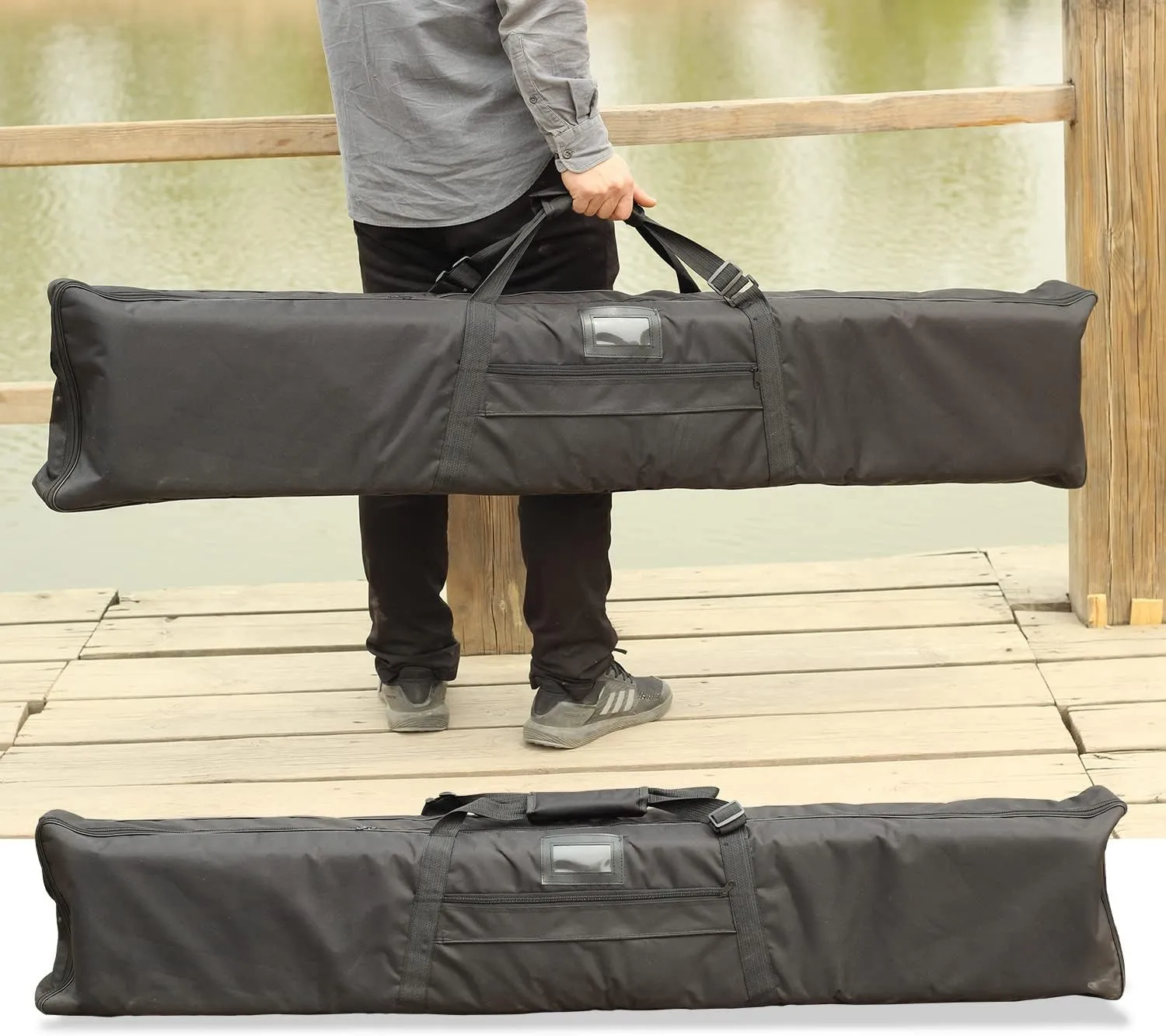 Archery Bow Case Recurve Bow Bag Traditional Longbow Bag Lengthen Backpack for Outdoor Shooting Practice