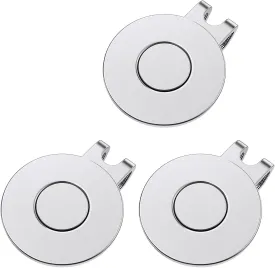 GreenHaven Golf Hat Clips Magnetic Golf Ball Marker Holders for Golf Hats Caps Pants Gloves Bags Visors Belts Nickel-Plated Alloy Clips for Metal Golf Ball Markers (Ball Marker Not Included)