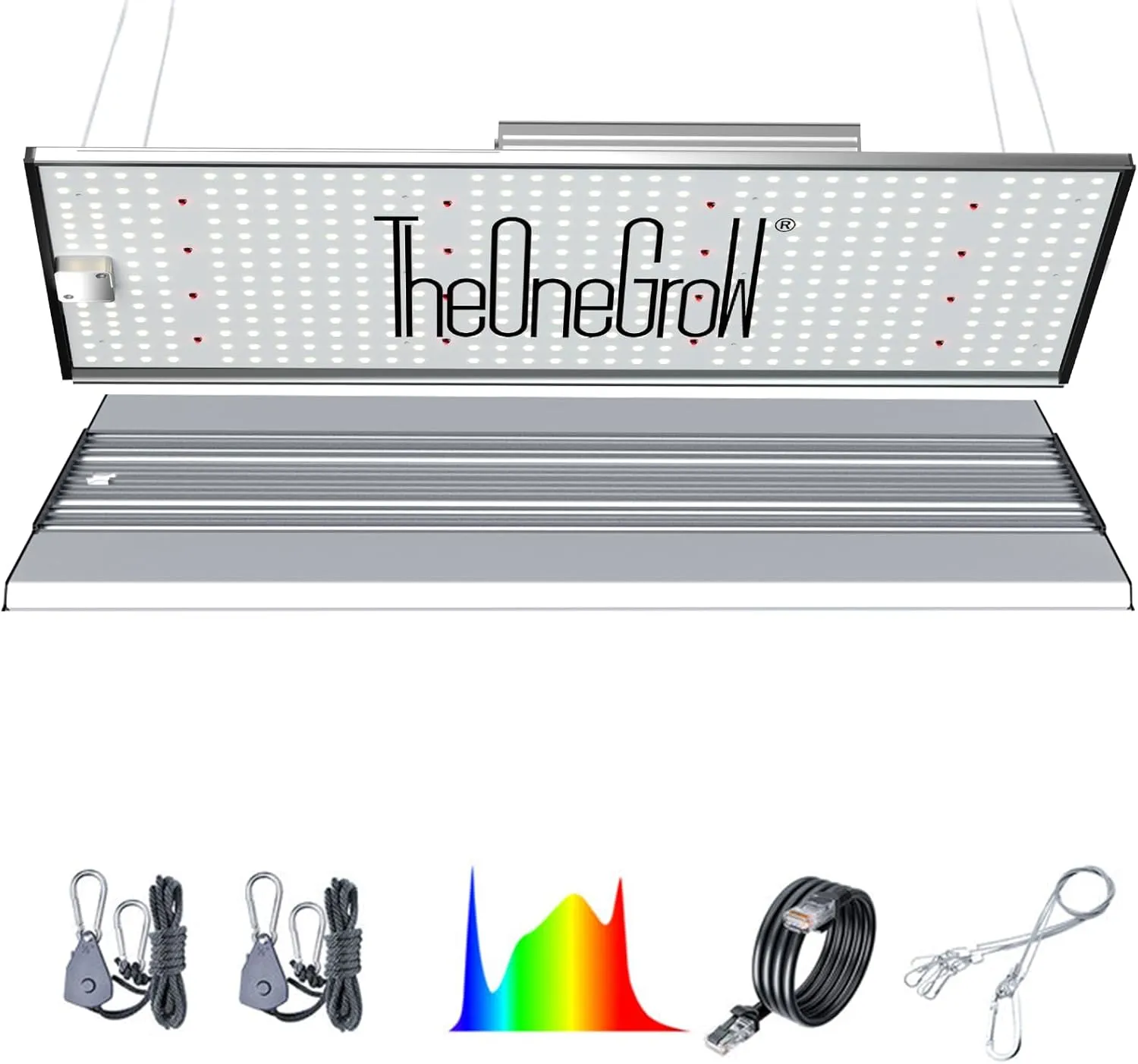 MA2000 2025 200W Dimmable LED Grow Light with High Efficiency Diodes, Full Spectrum Grow Light for Indoor Plants, Veg & Bloom, Grow Tents & Hydroponic Grow Lamp