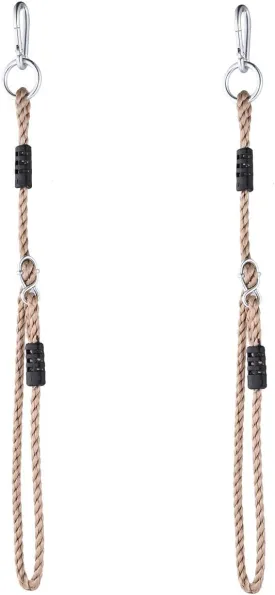 NOSTAFY 2PC Heavy Duty Length Adjustable Nylon Rope Express Setup Hanging Tree Straps (250 Lbs Limited/Each) for Outdoor Swings Hammock Playground Set Accessories - 53 inch