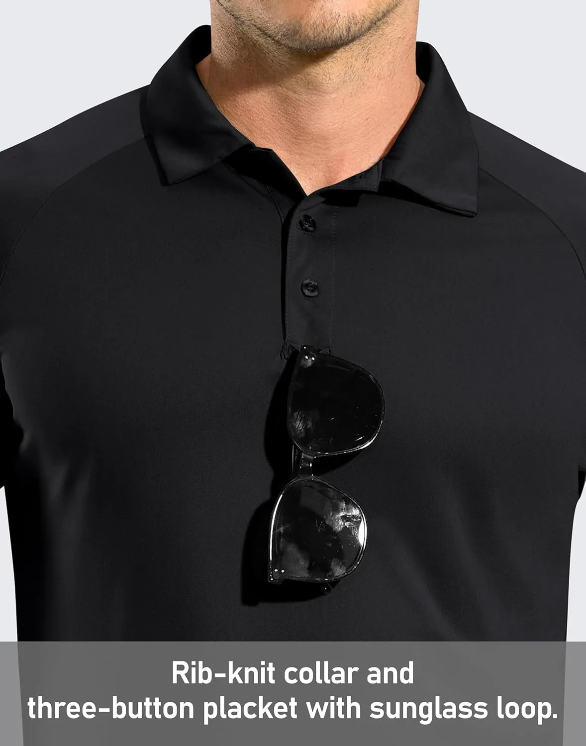 Pudolla Men's Long Sleeve Golf Polo Shirt UPF 50  Lightweight Sun Protection Cool SPF Hiking Shirts for Men