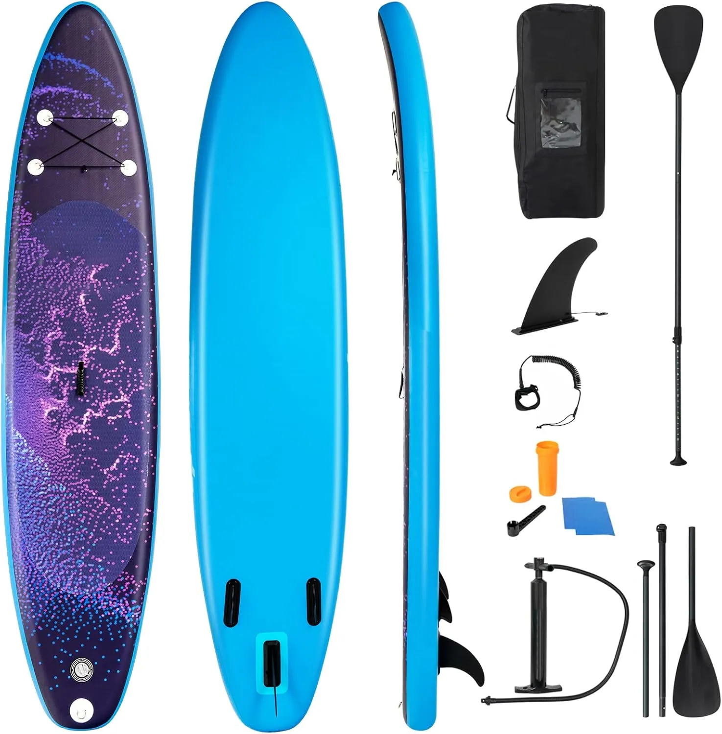 Stand Up Paddle Board- 10'/10.5'/11'30"6" SPORFIT Inflatable Paddleboard with Premium SUP Accessories & Backpack, Non-Slip Deck, Waterproof Bag, Leash, Paddle and Hand Pump for Youth & Adult