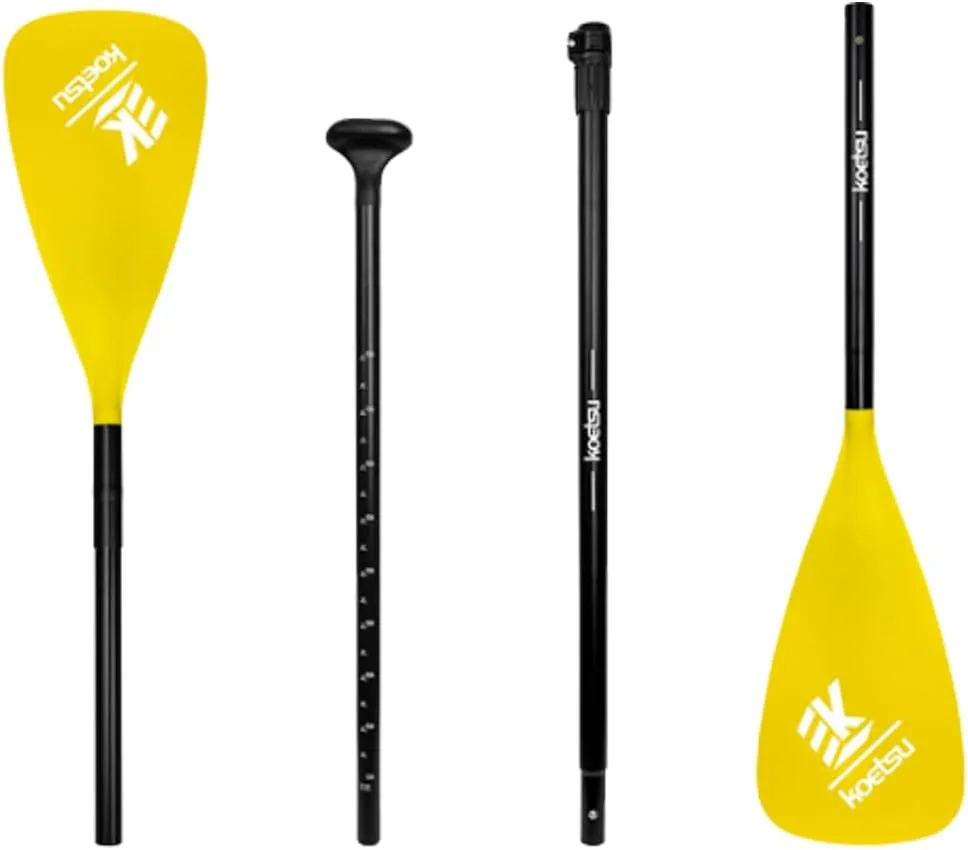 Surf Paddleboard SUP Paddleboard Paddle Removable Single and Double Head Dual Purpose Paddle Inflatable Kayak Aluminium PP Blade