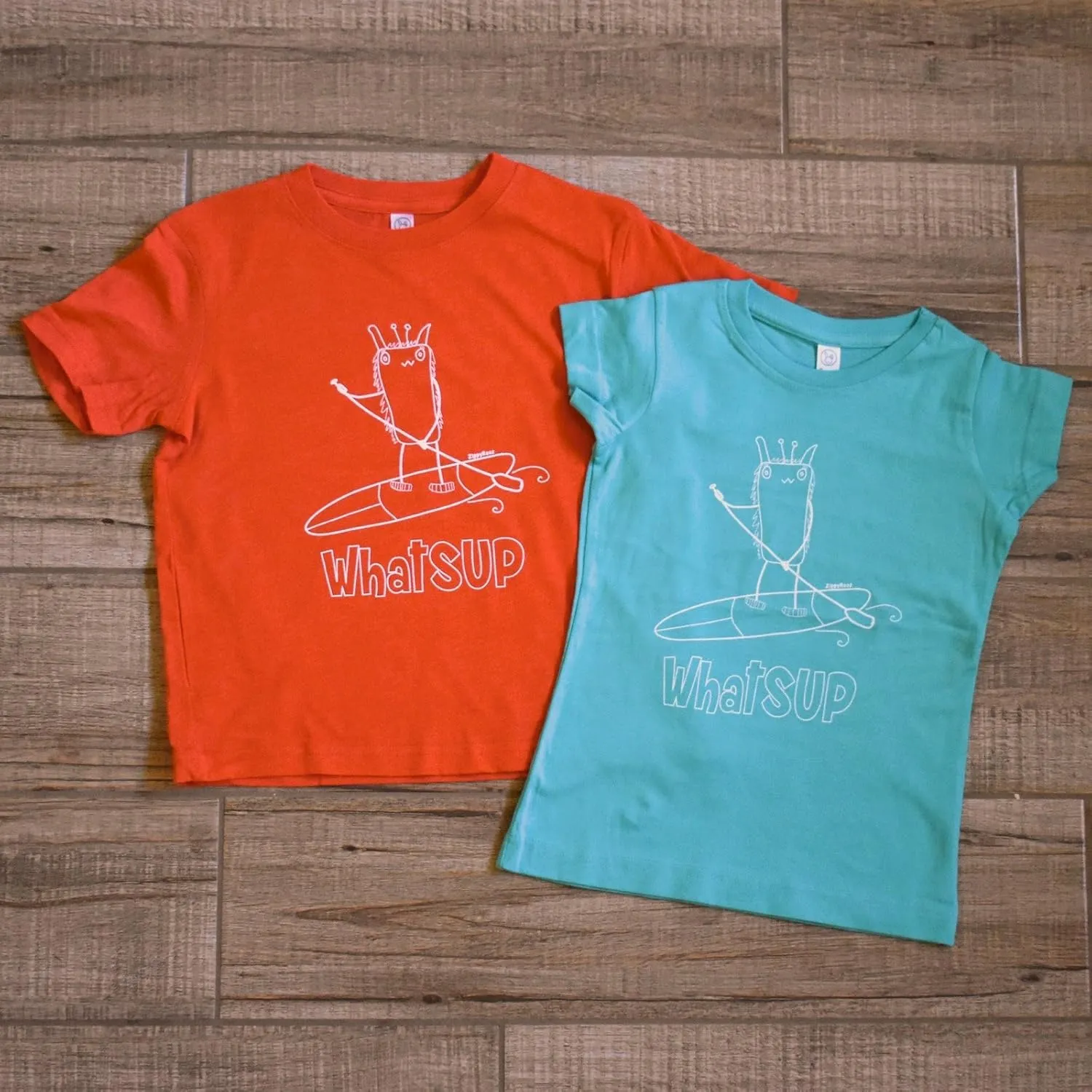 ZippyRooz Toddler & Kids Stand Up Paddle Board Tee Shirt What SUP for Youth Girls